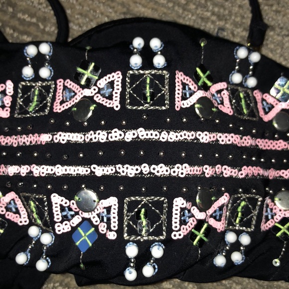 Victoria’s Secret Sequin/Beaded Bikini Top - Picture 5 of 6